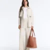 Lange Soft Touch Jacke mit Modal und Taschen Lange Soft Touch Jacke mit Modal und Taschen