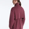 Lange Soft Touch Jacke mit Modal und Taschen Lange Soft Touch Jacke mit Modal und Taschen