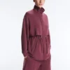 Lange Soft Touch Jacke mit Modal und Taschen Lange Soft Touch Jacke mit Modal und Taschen
