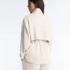 Lange Soft Touch Jacke mit Modal und Taschen Lange Soft Touch Jacke mit Modal und Taschen