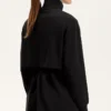 Lange Soft Touch Jacke mit Modal und Taschen