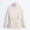 Lange Soft Touch Jacke mit Modal und Taschen Lange Soft Touch Jacke mit Modal und Taschen