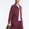 Lange Soft Touch Jacke mit Modal und Taschen Lange Soft Touch Jacke mit Modal und Taschen