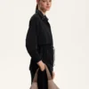 Lange Soft Touch Jacke mit Modal und Taschen