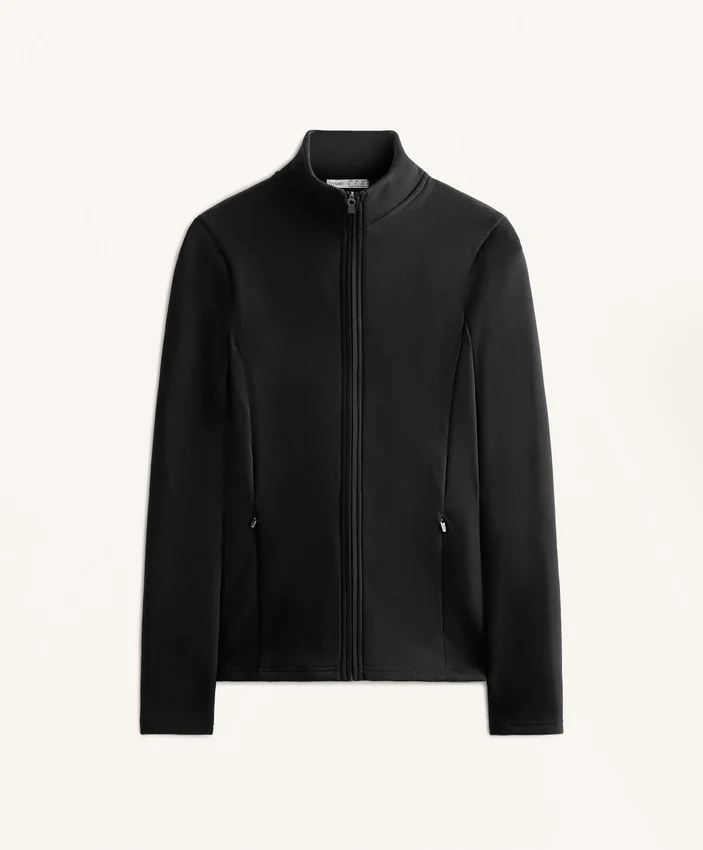 Lange, superwarme, nahtlose Funktionsjacke Lange, superwarme, nahtlose Funktionsjacke