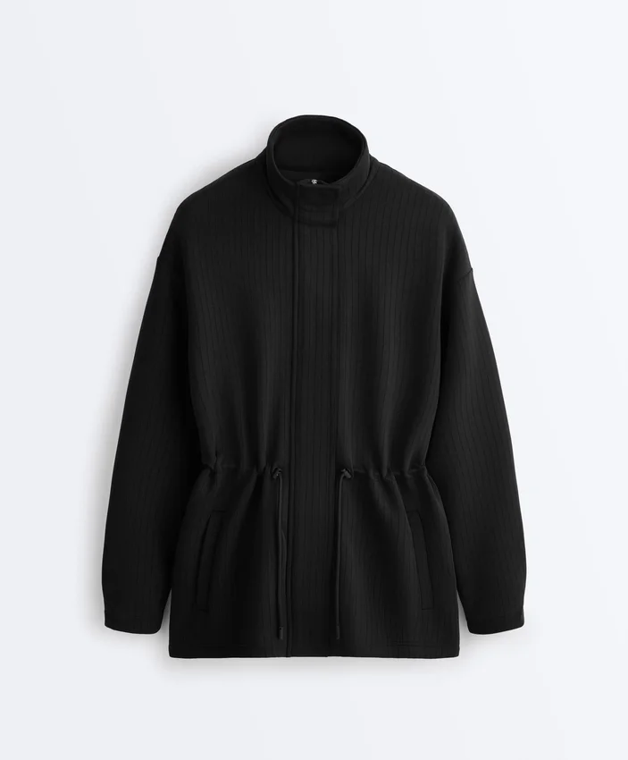 Lange Utility-Jacke aus Soft Touch-Modal Lange Utility-Jacke aus Soft Touch-Modal