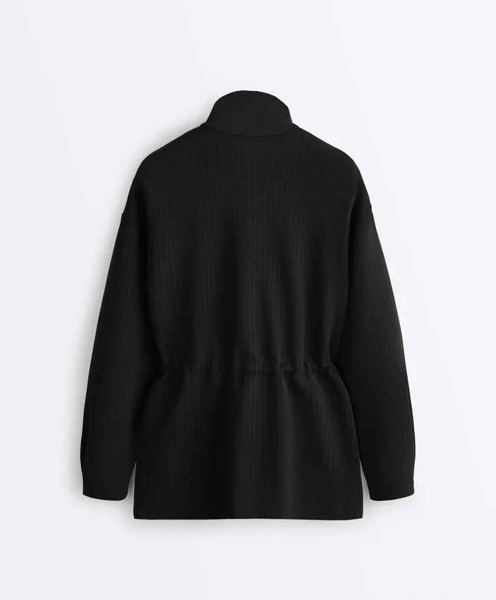 Lange Utility-Jacke aus Soft Touch-Modal Lange Utility-Jacke aus Soft Touch-Modal
