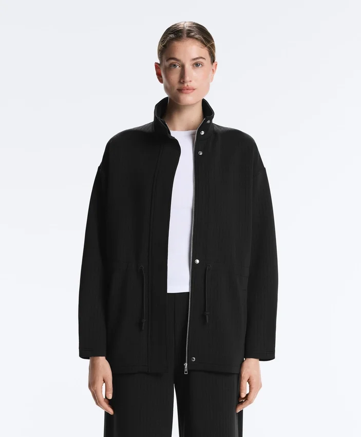 Lange Utility-Jacke aus Soft Touch-Modal Lange Utility-Jacke aus Soft Touch-Modal