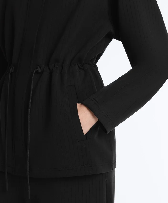 Lange Utility-Jacke aus Soft Touch-Modal Lange Utility-Jacke aus Soft Touch-Modal