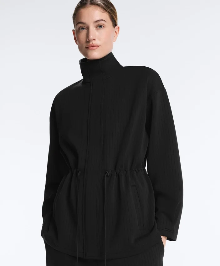 Lange Utility-Jacke aus Soft Touch-Modal Lange Utility-Jacke aus Soft Touch-Modal
