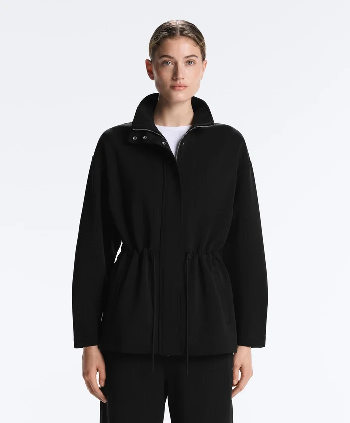 Lange Utility-Jacke aus Soft Touch-Modal Lange Utility-Jacke aus Soft Touch-Modal