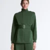 Lange Utility-Jacke mit Twill-Gürtel Lange Utility-Jacke mit Twill-Gürtel