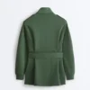 Lange Utility-Jacke mit Twill-Gürtel Lange Utility-Jacke mit Twill-Gürtel