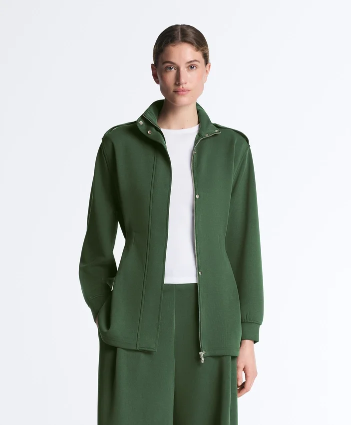 Lange Utility-Jacke mit Twill-Gürtel Lange Utility-Jacke mit Twill-Gürtel