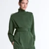 Lange Utility-Jacke mit Twill-Gürtel Lange Utility-Jacke mit Twill-Gürtel