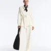 Lange Utility-Jacke mit Twill-Gürtel Lange Utility-Jacke mit Twill-Gürtel