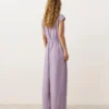 Langer Jumpsuit aus Baumwolle mit Kragen Langer Jumpsuit aus Baumwolle mit Kragen