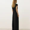Langer Jumpsuit aus Baumwolle mit Kragen