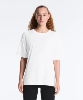 Langes, kurzärmeliges T-Shirt aus Baumwollmischung