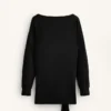 Langes Soft Touch-Sweatshirt aus Modal mit Knotendetail Langes Soft Touch-Sweatshirt aus Modal mit Knotendetail