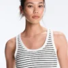 Langes Top aus Modal mit Rippstreifen Langes Top aus Modal mit Rippstreifen
