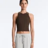 Langes Top aus Modal-Rippstoff Langes Top aus Modal-Rippstoff