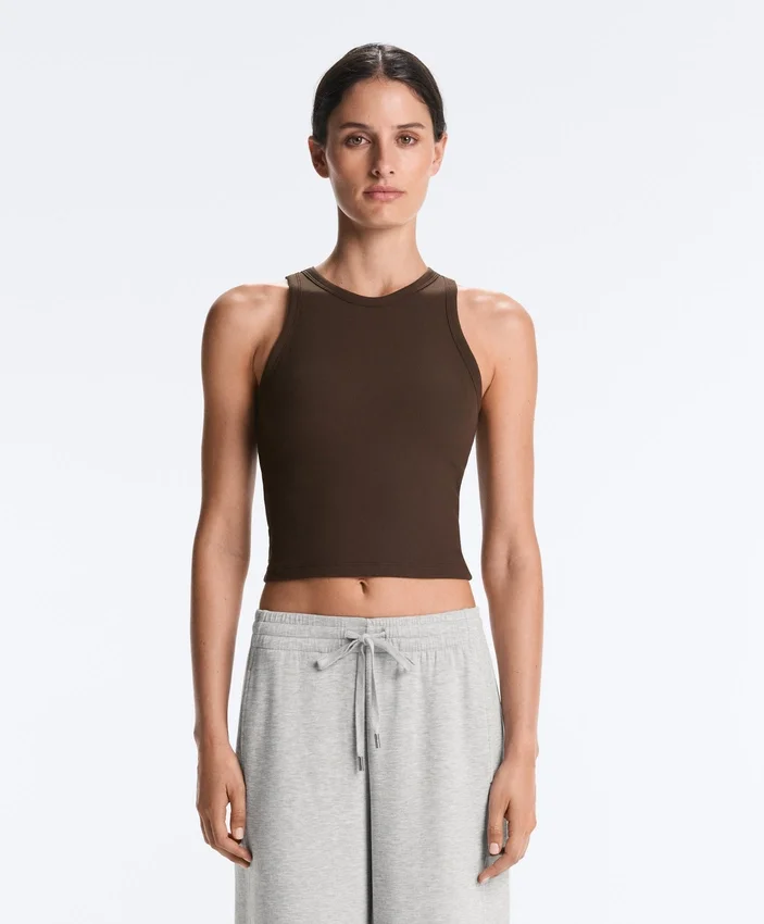 Langes Top aus Modal-Rippstoff Langes Top aus Modal-Rippstoff