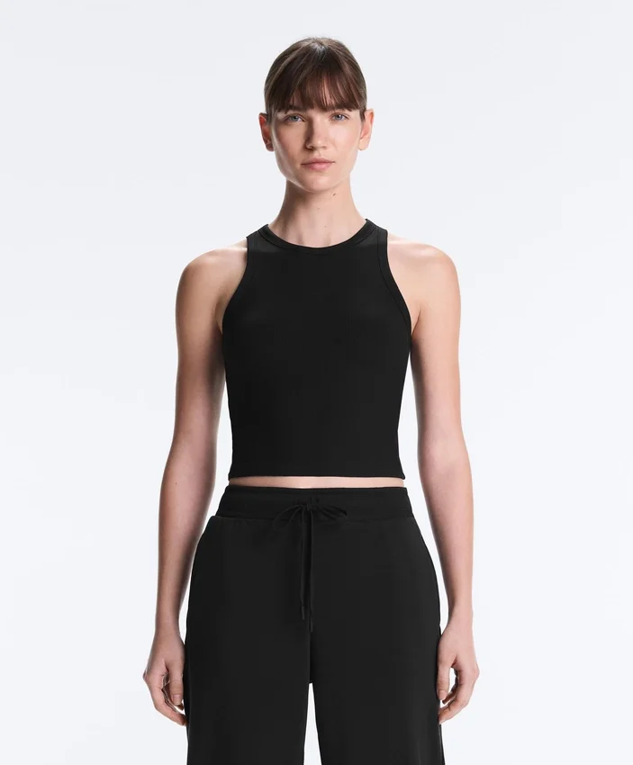 Langes Top aus Modal-Rippstoff Langes Top aus Modal-Rippstoff