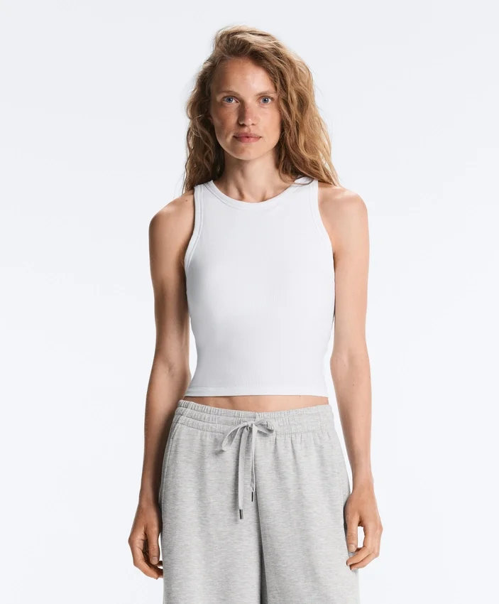 Langes Top aus Modal-Rippstoff Langes Top aus Modal-Rippstoff