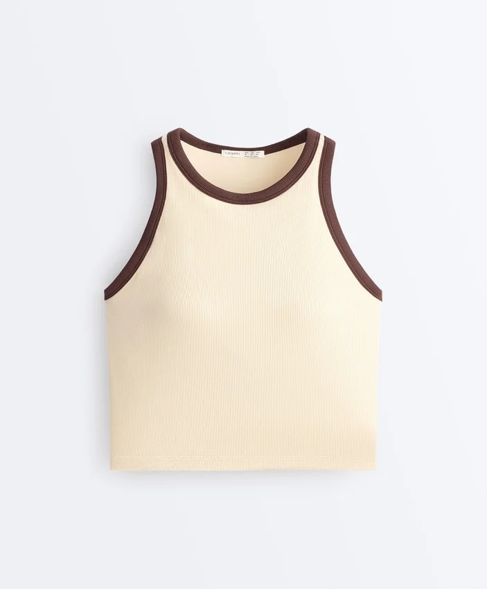 Langes Top aus Modal-Rippstoff Langes Top aus Modal-Rippstoff