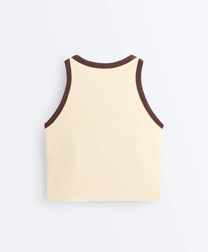 Langes Top aus Modal-Rippstoff Langes Top aus Modal-Rippstoff