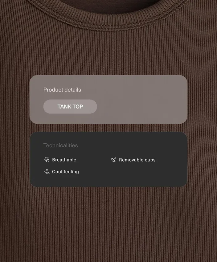 Langes Top aus Modal-Rippstoff Langes Top aus Modal-Rippstoff