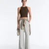 Langes Top aus Modal-Rippstoff Langes Top aus Modal-Rippstoff