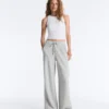 Langes Top aus Modal-Rippstoff Langes Top aus Modal-Rippstoff