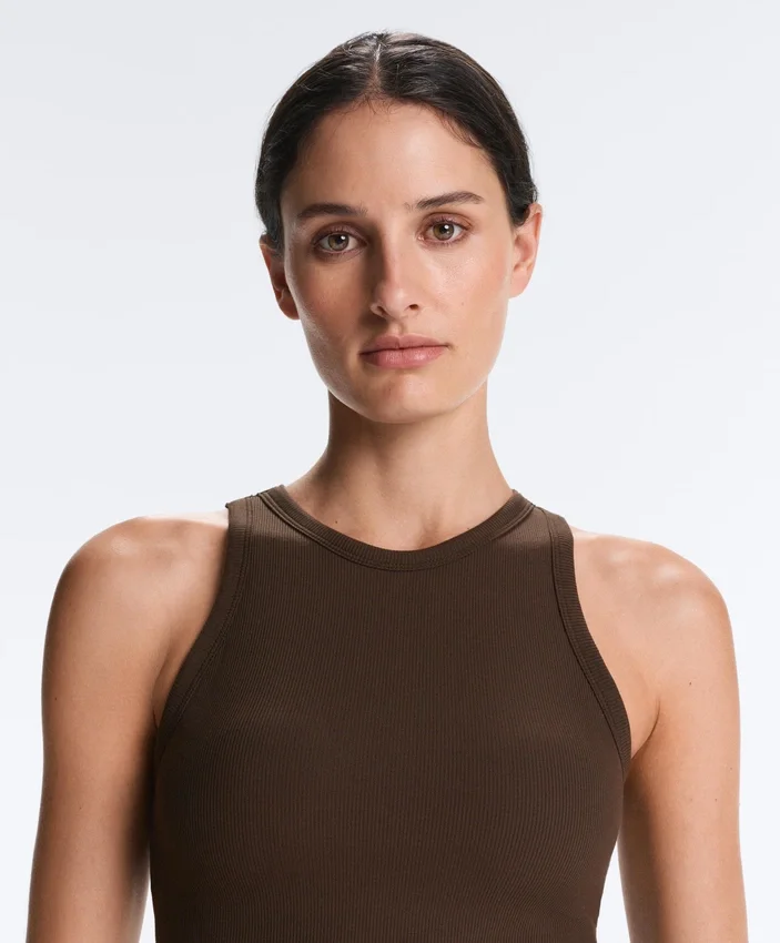 Langes Top aus Modal-Rippstoff Langes Top aus Modal-Rippstoff