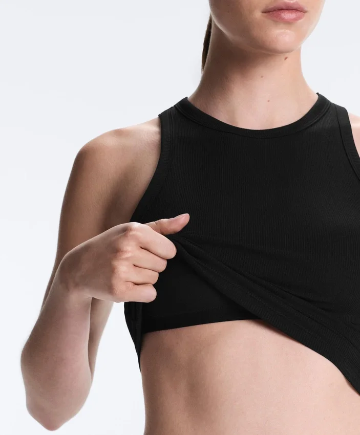 Langes Top aus Modal-Rippstoff Langes Top aus Modal-Rippstoff