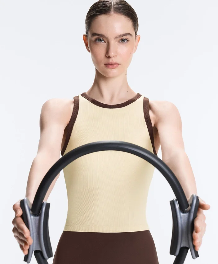 Langes Top aus Modal-Rippstoff Langes Top aus Modal-Rippstoff