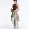 Langes Top aus Modal-Rippstoff Langes Top aus Modal-Rippstoff