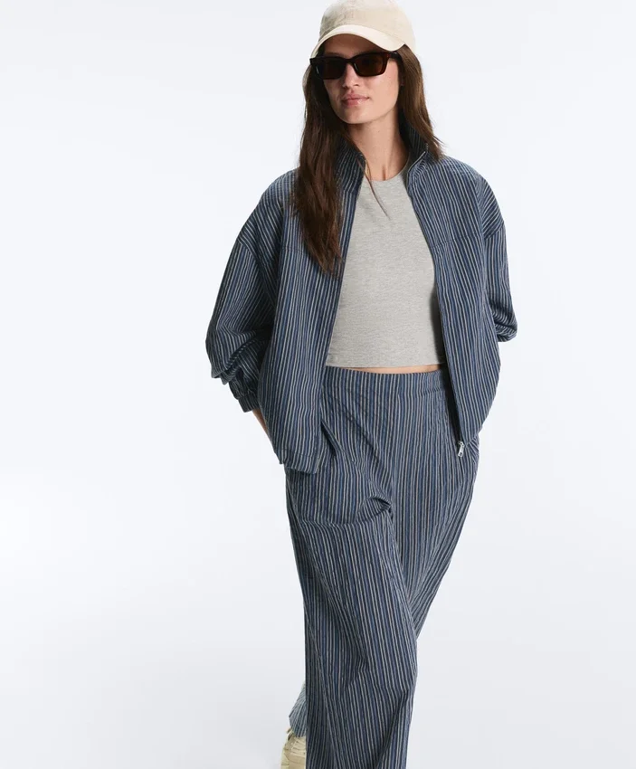 Langes Top aus Modal-Rippstoff Langes Top aus Modal-Rippstoff