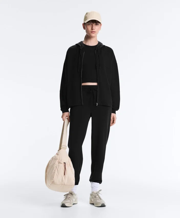 Langes Top aus Modal-Rippstoff Langes Top aus Modal-Rippstoff