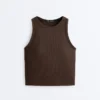Langes Top aus Modal-Rippstoff Langes Top aus Modal-Rippstoff