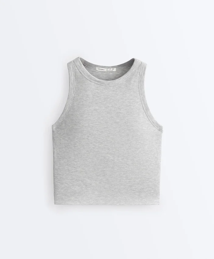 Langes Top aus Modal-Rippstoff Langes Top aus Modal-Rippstoff