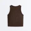 Langes Top aus Modal-Rippstoff Langes Top aus Modal-Rippstoff