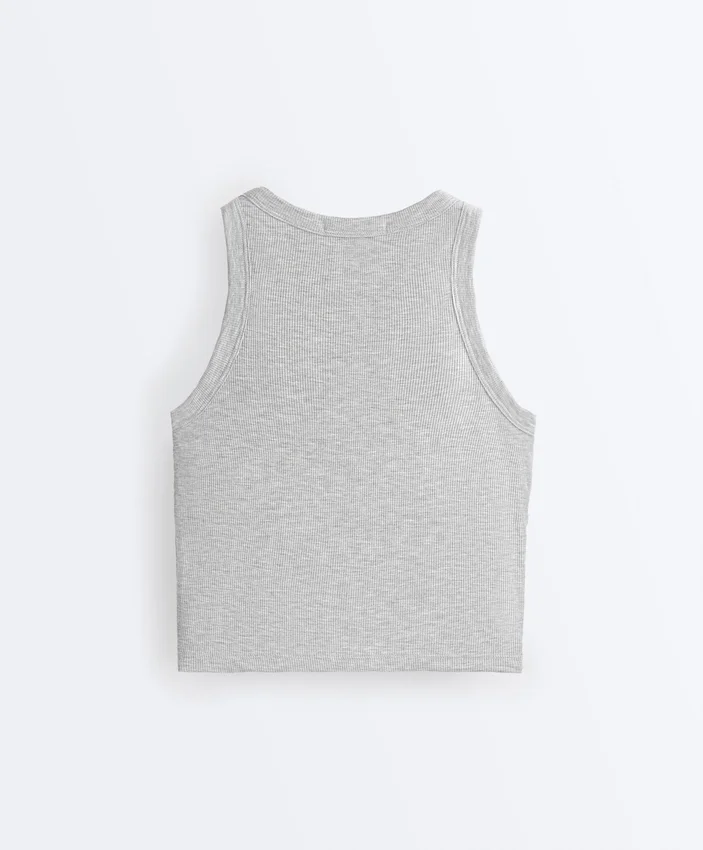 Langes Top aus Modal-Rippstoff Langes Top aus Modal-Rippstoff