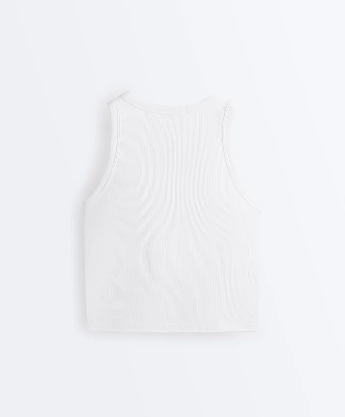 Langes Top aus Modal-Rippstoff Langes Top aus Modal-Rippstoff
