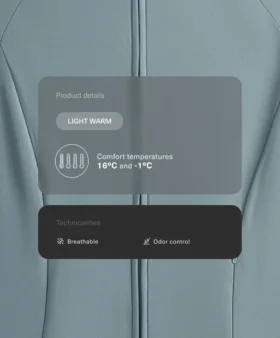 Leichte, warme Funktionsjacke