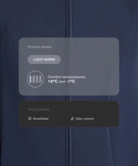 Leichte, warme Funktionsjacke