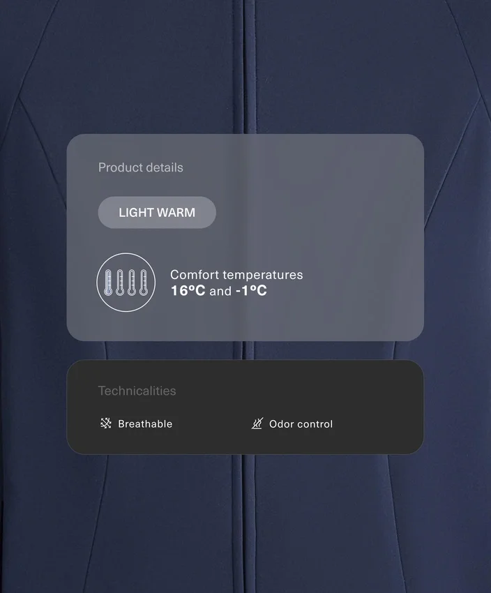 Leichte, warme Funktionsjacke Leichte, warme Funktionsjacke