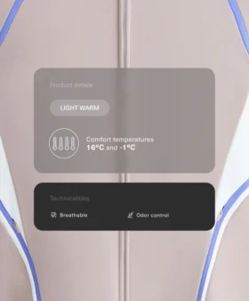 Leichte, warme Funktionsjacke mit Kontrast