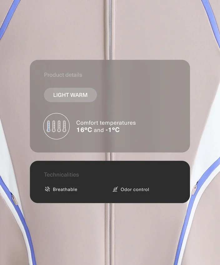 Leichte, warme Funktionsjacke mit Kontrast Leichte, warme Funktionsjacke mit Kontrast